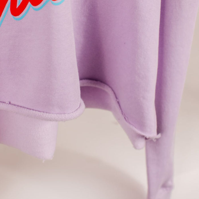 "Skate Don't Hate" Crop Hoodie - Lilac