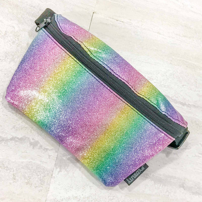 Slim Fanny Pack - Rainbow Glitter