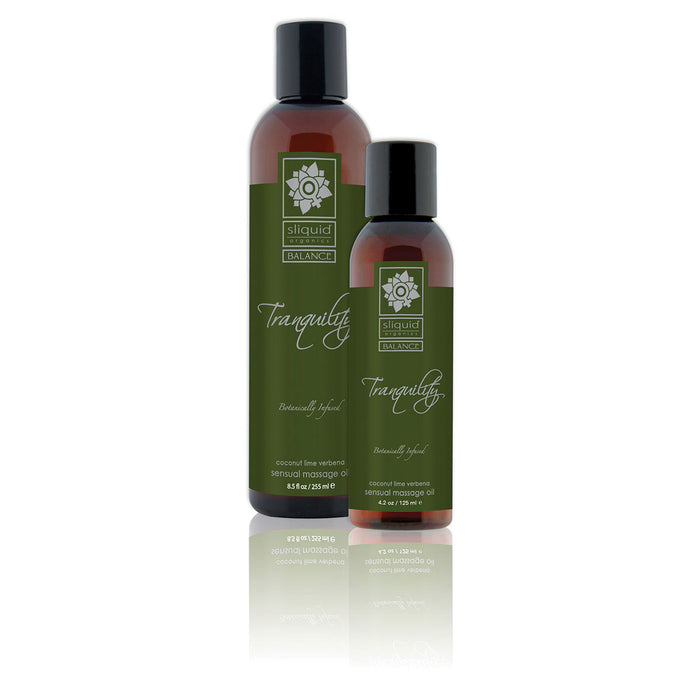 Sliquid Organics Massage Oil Tranquility 8.5oz Intimates Adult Boutique