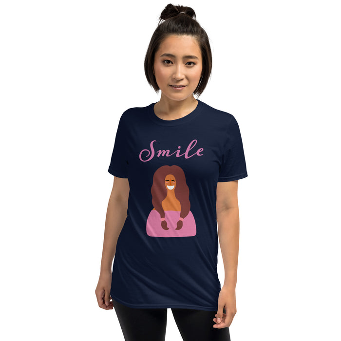 Smile Woman's Graphic T-Shirt - Bloom Seventy Seven