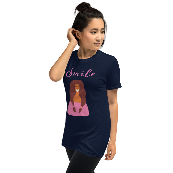 Smile Woman's Graphic T-Shirt - Bloom Seventy Seven