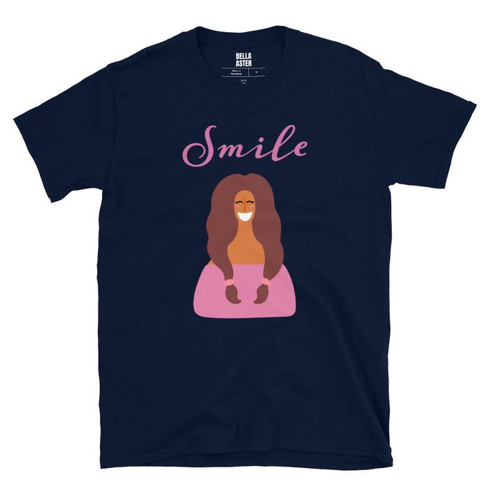 Smile Woman's Graphic T-Shirt - Bloom Seventy Seven