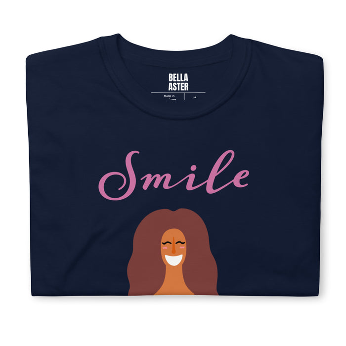 Smile Woman's Graphic T-Shirt - Bloom Seventy Seven