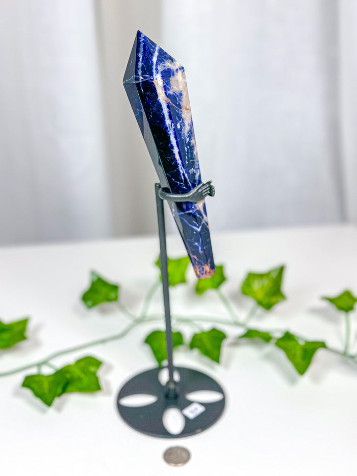 Sodalite Wand on Stand (75A)
