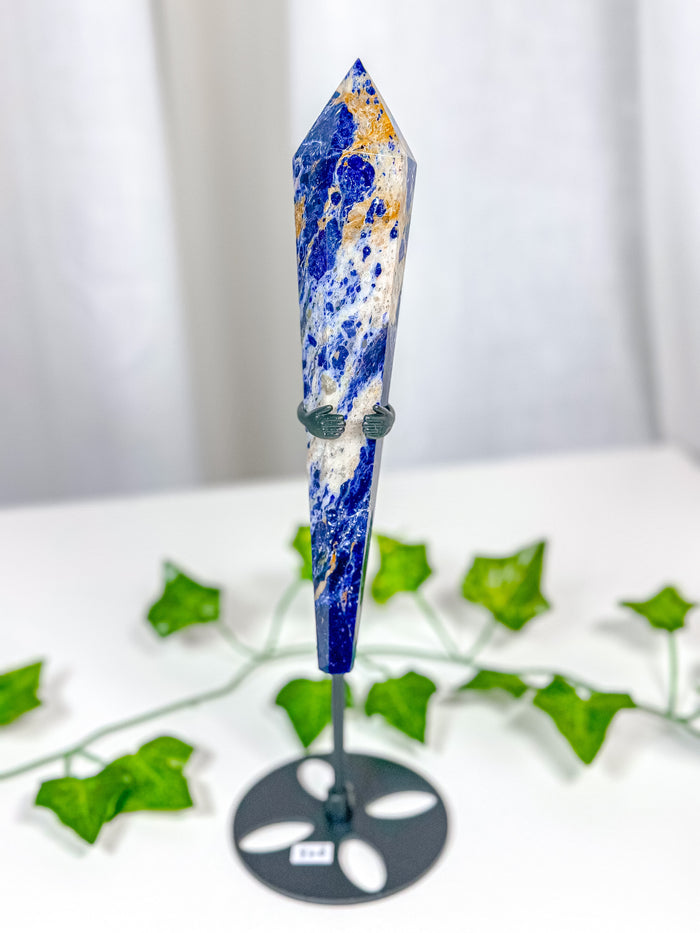 Sodalite Wand on Stand (82B)