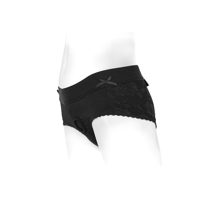 SpareParts Bella Harness Black-Black Nylon - Large Intimates Adult Boutique