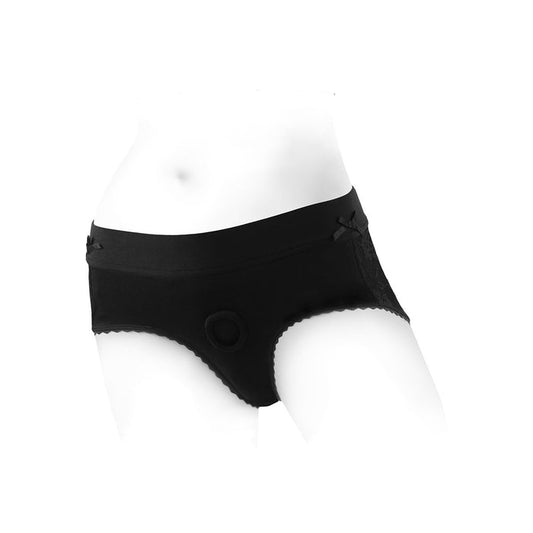 SpareParts Bella Harness Black-Black Nylon - XL Intimates Adult Boutique