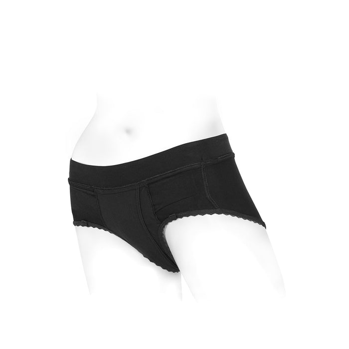 SpareParts Bella Harness Black-Black Nylon - XL Intimates Adult Boutique
