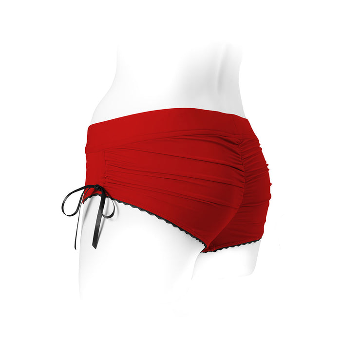 SpareParts Sasha Harness Red-Black Nylon - Medium Intimates Adult Boutique
