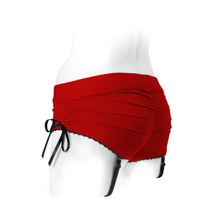 SpareParts Sasha Harness Red-Black Nylon - Medium Intimates Adult Boutique