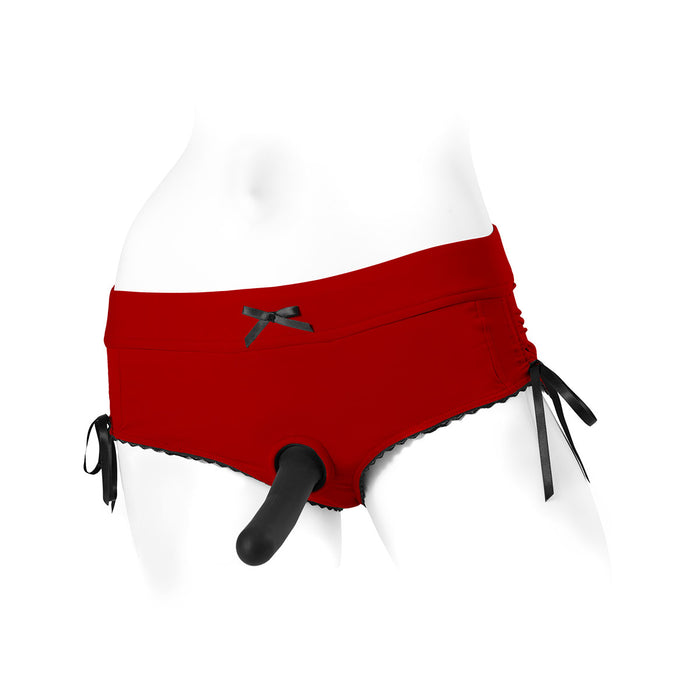SpareParts Sasha Harness Red-Black Nylon - Small Intimates Adult Boutique