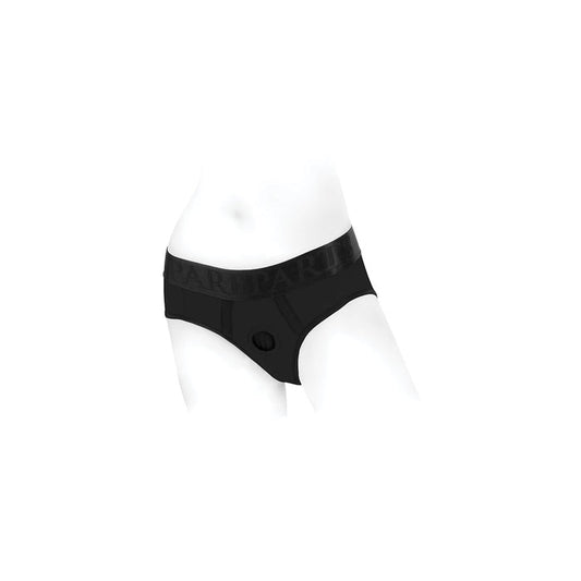 SpareParts Tomboi Harness Black-Black Nylon - XXS Intimates Adult Boutique