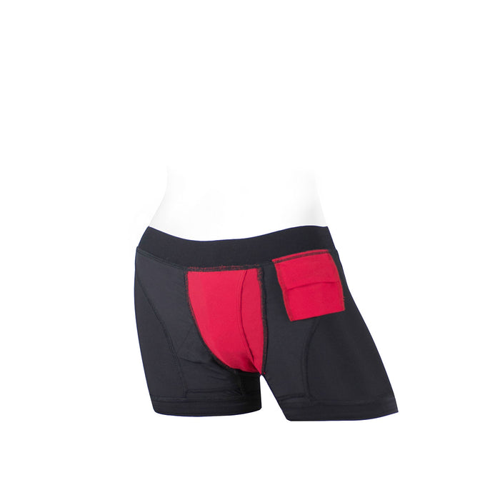 SpareParts Tomboii Black-Red Nylon - Large Intimates Adult Boutique