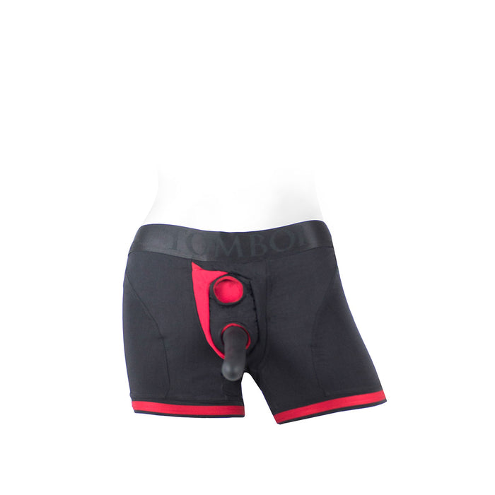 SpareParts Tomboii Black-Red Nylon - Large Intimates Adult Boutique