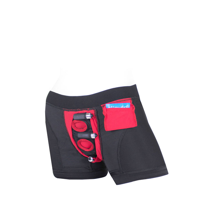 SpareParts Tomboii Black-Red Nylon - Large Intimates Adult Boutique