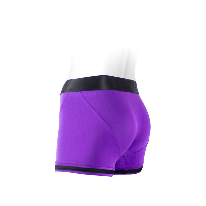 SpareParts Tomboii Purple-Black Nylon - 2X Intimates Adult Boutique