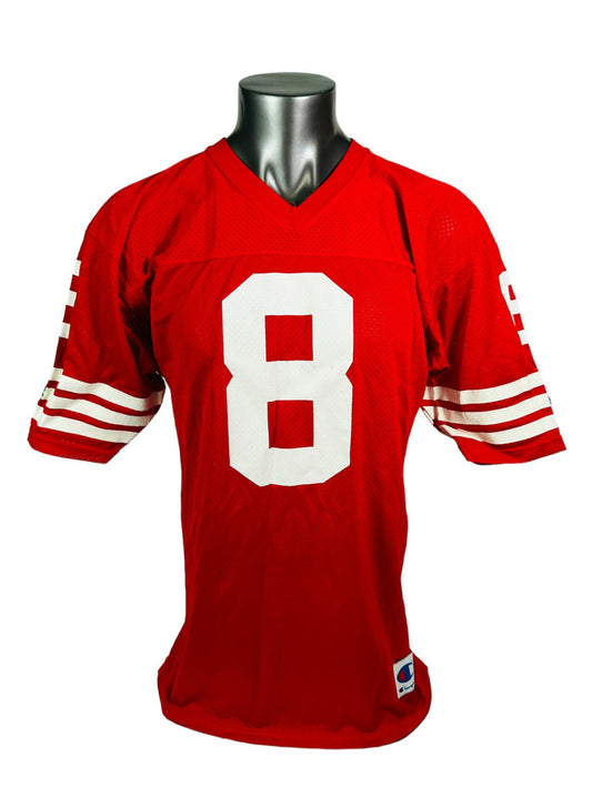 STEVE YOUNG SAN FRANCISCO 49ERS VINTAGE 1990'S CHAMPION JERSEY ADULT 44