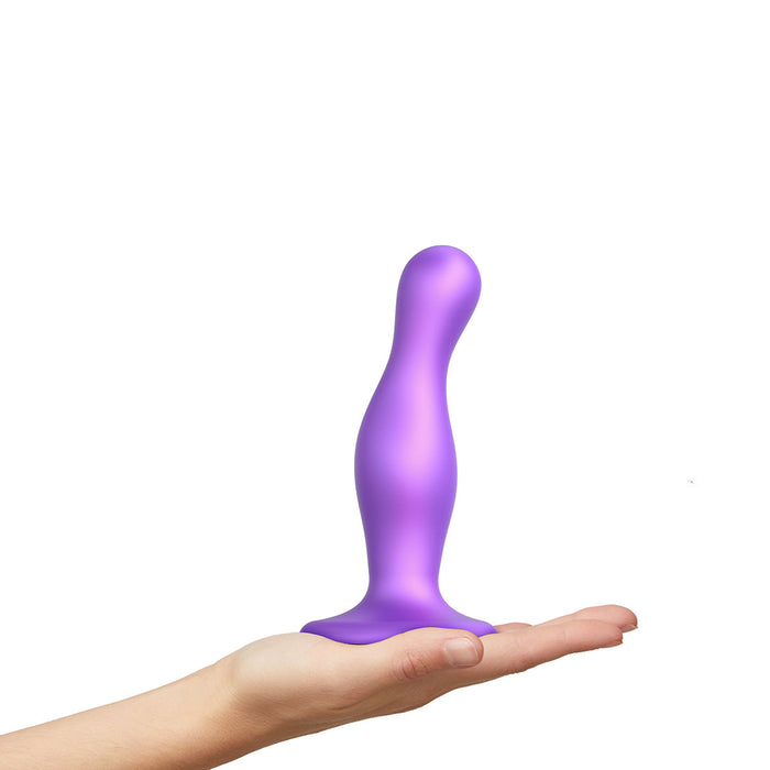 Strap-On-Me Curvy Plug Dil Metallic Purple - Medium Intimates Adult Boutique