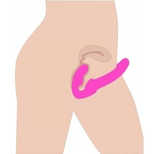 Strap U Evoke Super Charged Pink Vibrating Strapless Silicone Dildo Intimates Adult Boutique