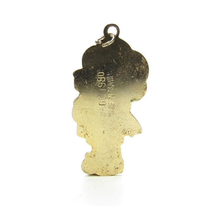 Gold Strawberry Shortcake charm dated 1980