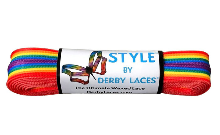 Style Derby Laces - Rainbow Stripe