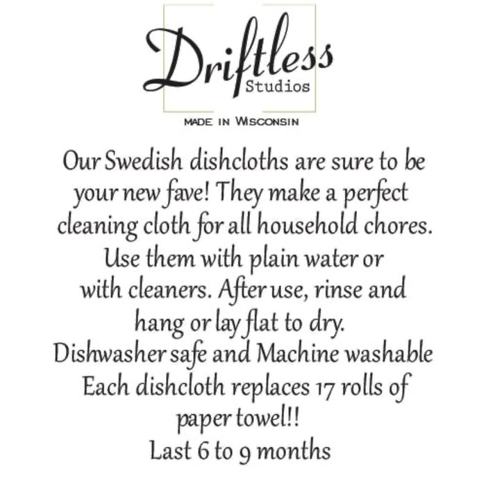 Summer RV Camping Collage Swedish Dishcloths - Driftless Studios
