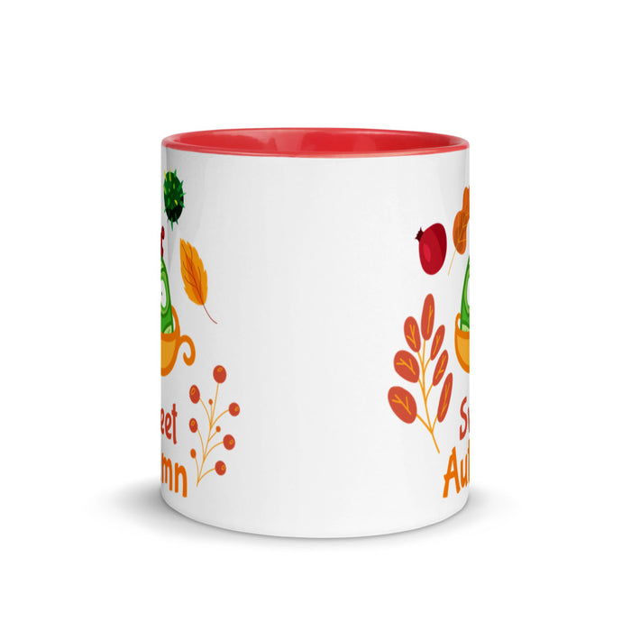 Sweet Autumn Ceramic Mug with Color Inside