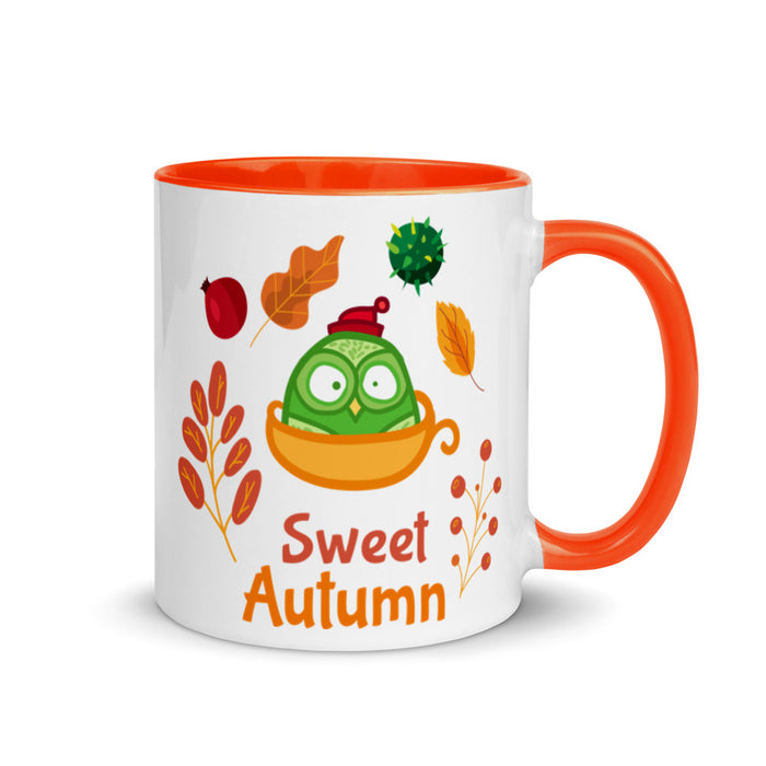 Sweet Autumn Ceramic Mug with Color Inside