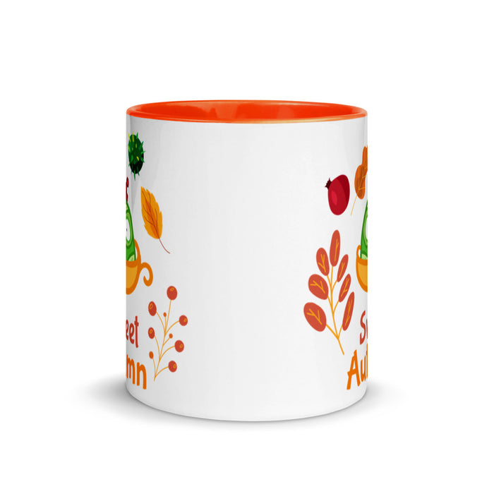 Sweet Autumn Ceramic Mug with Color Inside