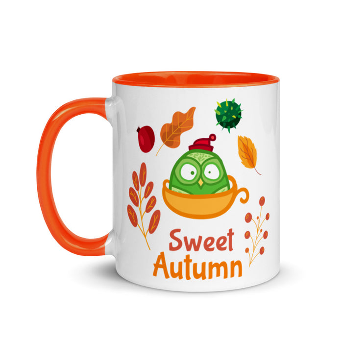 Sweet Autumn Ceramic Mug with Color Inside