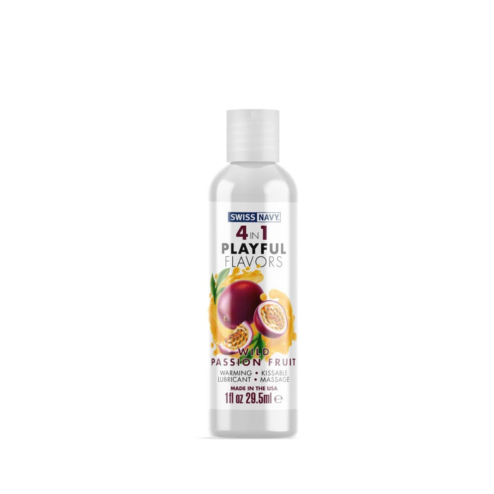 Swiss Navy 4 In 1 Playful Flavors Wild Passion Fruit 1oz Intimates Adult Boutique
