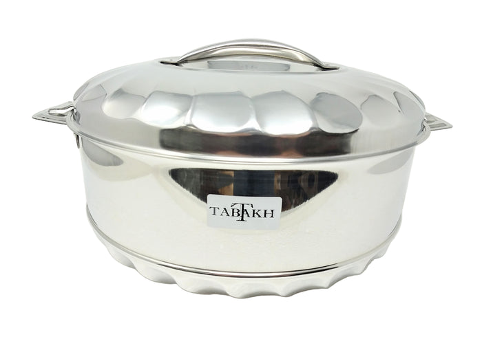 TABAKH Stainless Steel 3500ML Hotpot Casserole Bowl