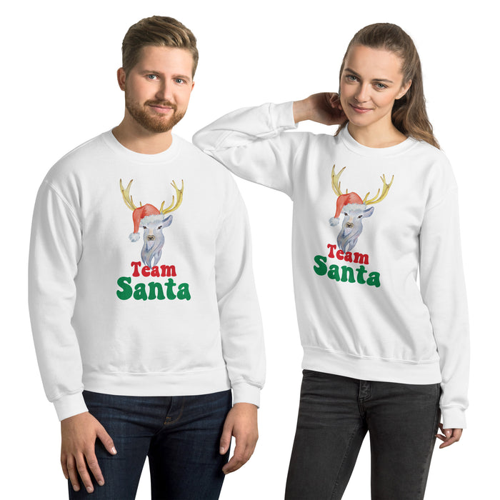 Team Santa Deer Christmas Unisex Sweatshirt