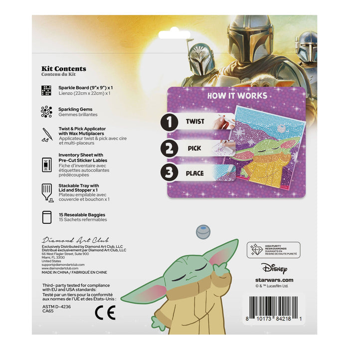 The Force Master (Grogu) - Easy Gem™ Sparkle Boards - Diamond Art Club DIY Kit