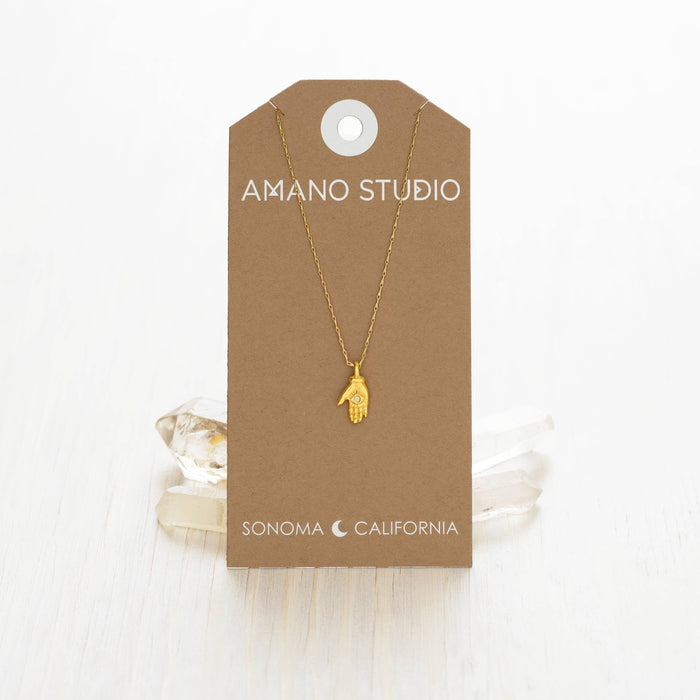 Tiny Mystic Hand Necklace