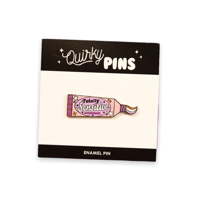 Totally Sensitive Toothpaste Enamel Pin