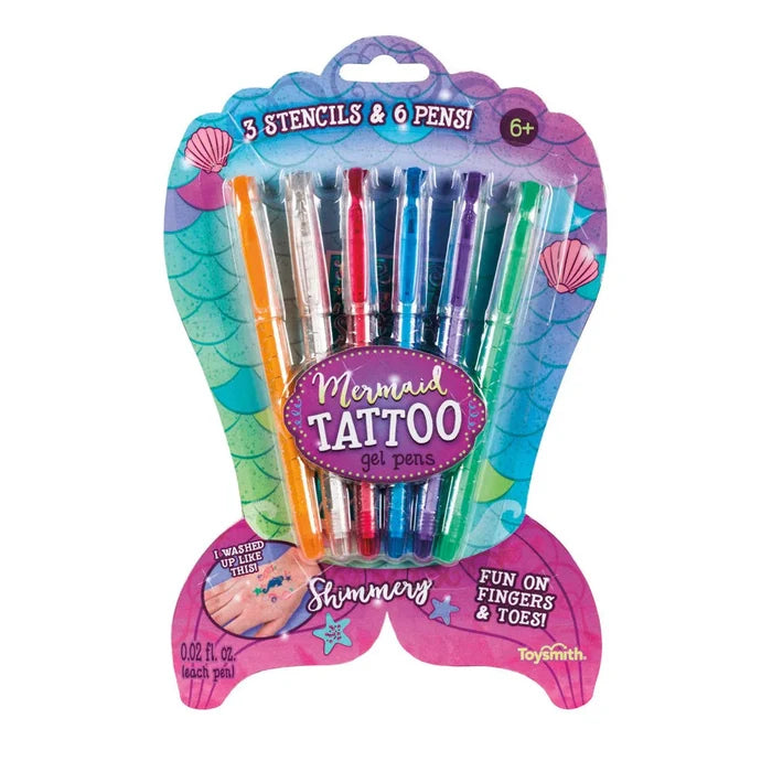Toysmith Mermaid Tattoo Gel Pens