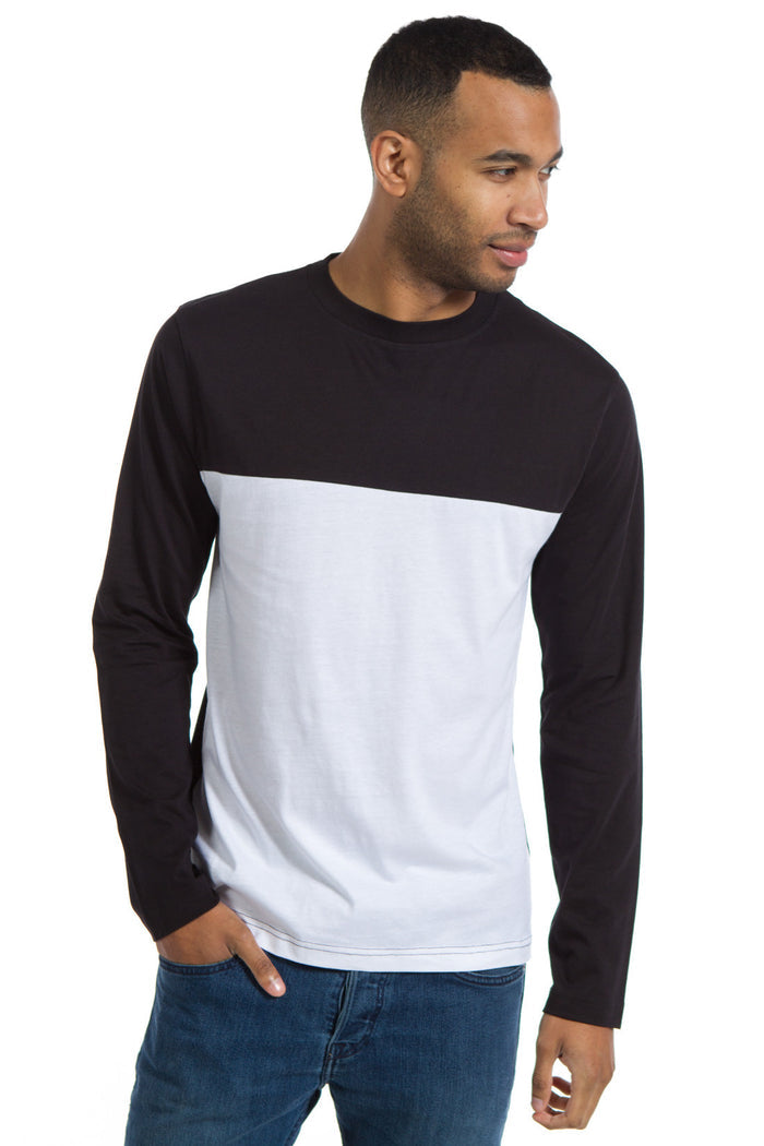 Travis | Men's Color Block Crew Neck