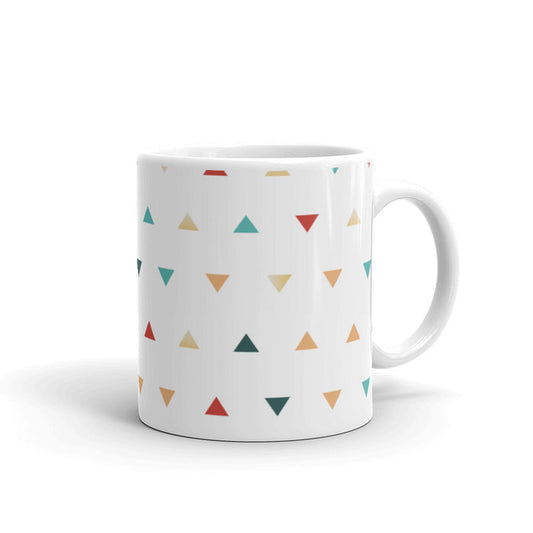 Triangles Glossy Mug - Bloom Seventy Seven