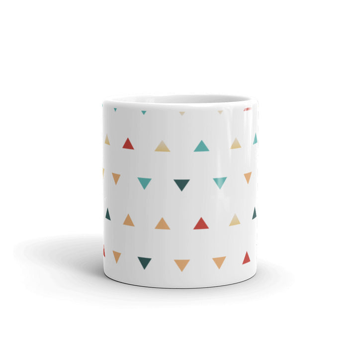 Triangles Glossy Mug - Bloom Seventy Seven