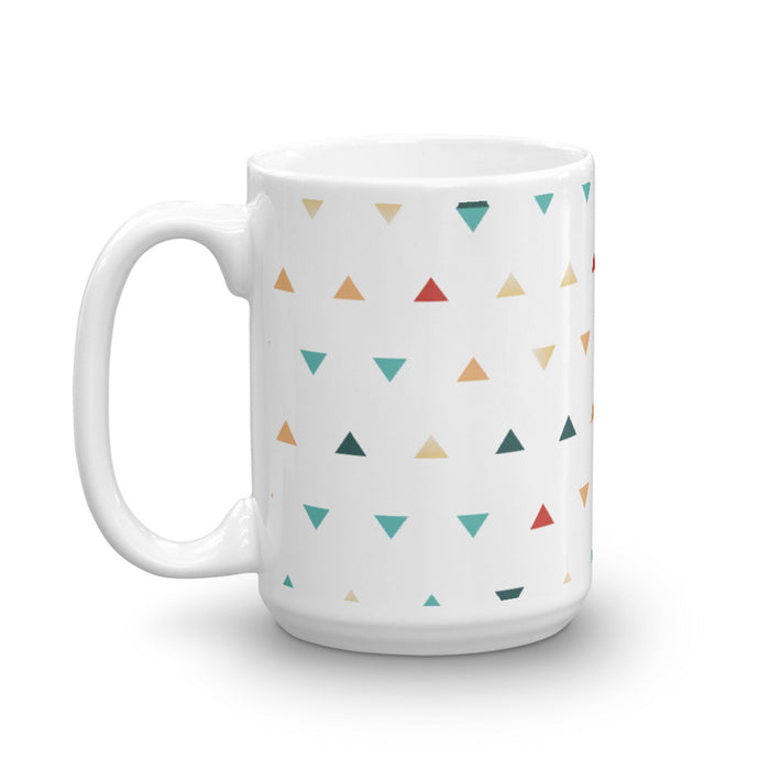 Triangles Glossy Mug - Bloom Seventy Seven