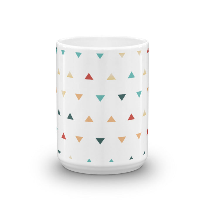 Triangles Glossy Mug - Bloom Seventy Seven
