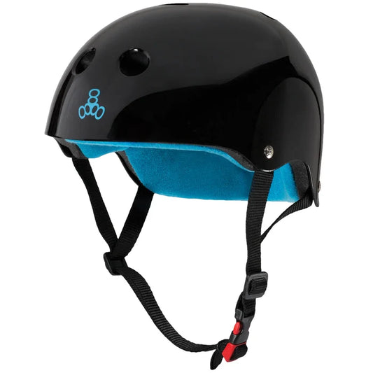 Triple8 Certified Sweatsaver Helmet - Black Glossy