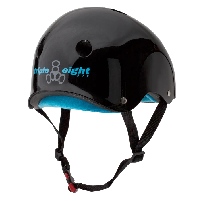 Triple8 Certified Sweatsaver Helmet - Black Glossy