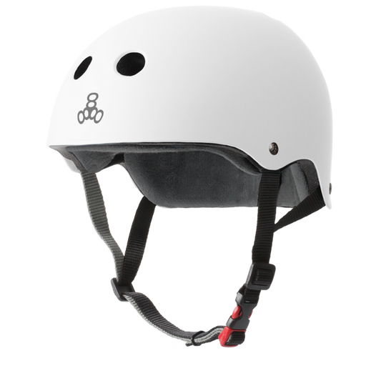 Triple8 Certified Sweatsaver Helmet - White Matte