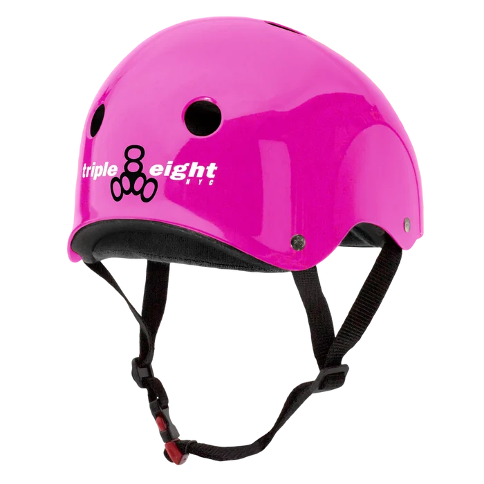 Triple8 Certified Sweatsaver Helmet- Pink Glossy
