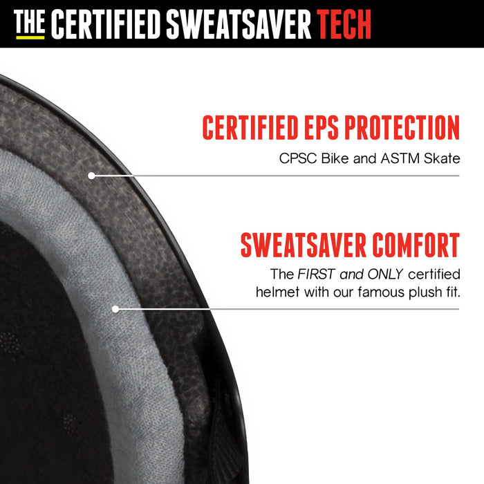 Triple8 Certified Sweatsaver Helmet- Scarlet Red Glossy