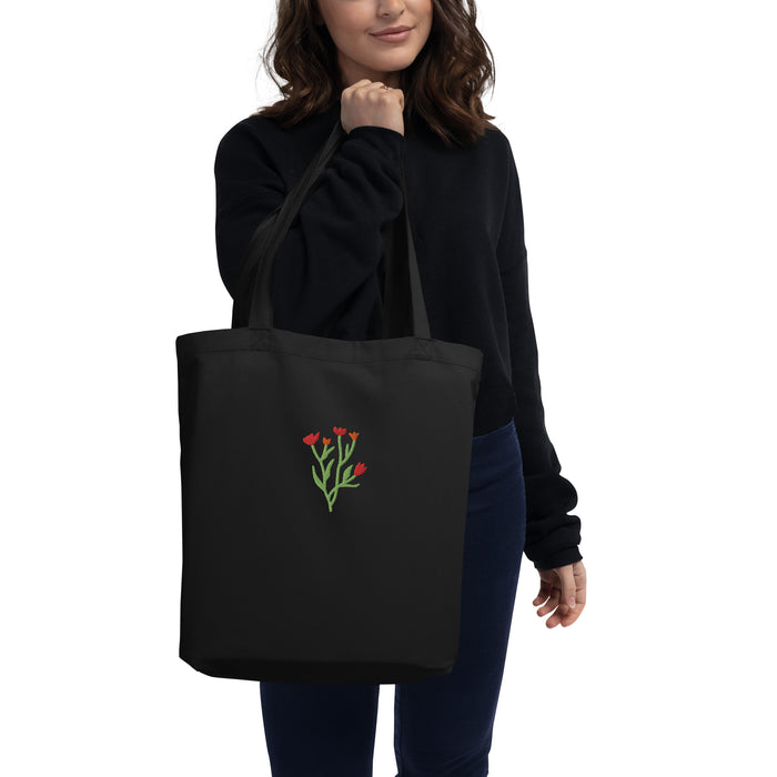 Tulips Embroidered Eco Tote Bag - Bloom Seventy Seven