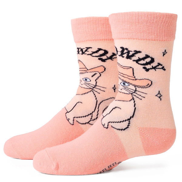Two Left Feet Kid's Socks - Meowdy