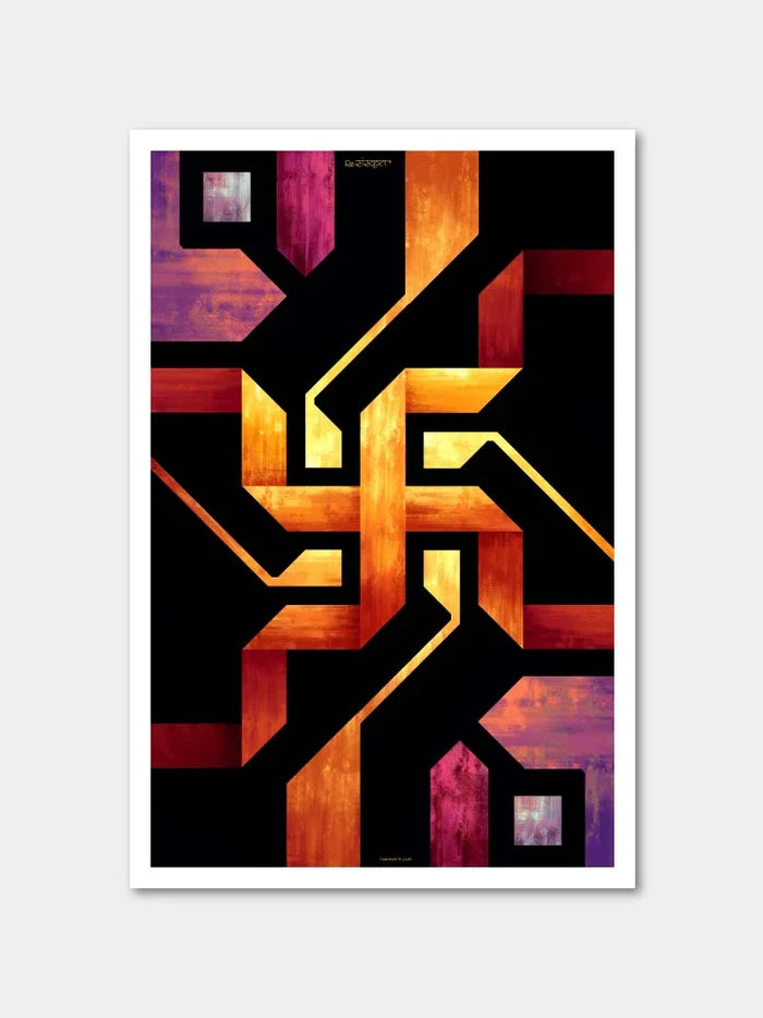 Vastu and Sacred Spaces: 4 Posters Combo
